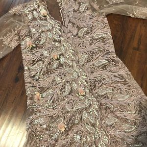 Maria Rao tea/blush pink Pakistani designer dress